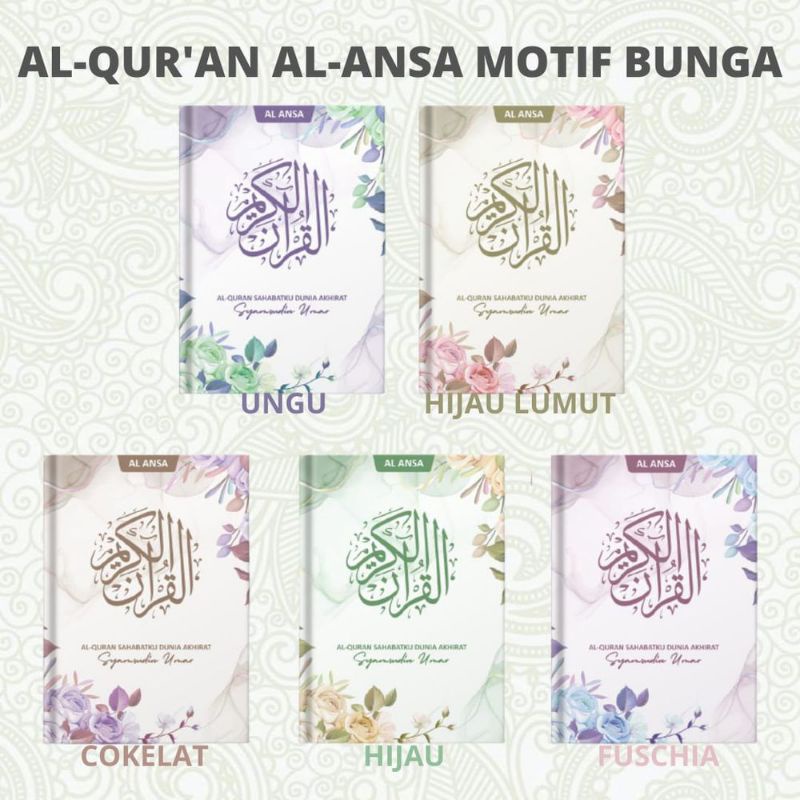 

al-qur'an alansa premium motif floral A4