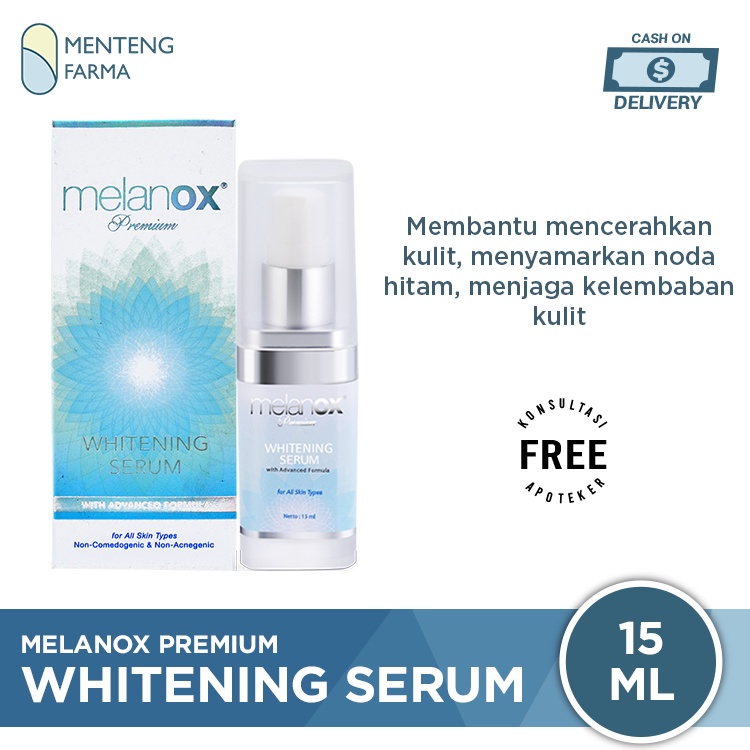 Melanox Premium Whitening Serum 15 ML - Serum Pencerah Kulit Wajah