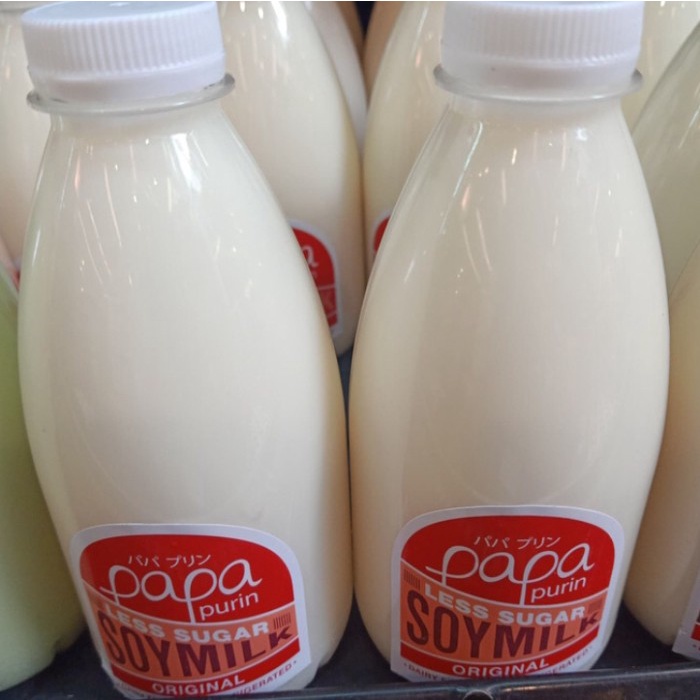 

Papa purin soy milk less sugar original 300ml