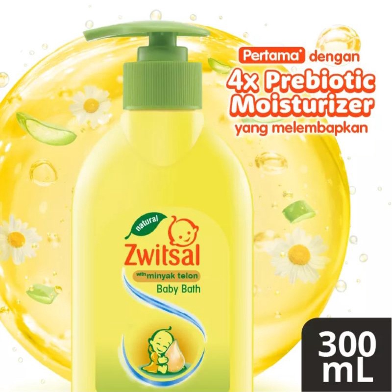 Zwitsal Kids 2in1 Soft &amp; Moisturizing | Zwitsal Baby Bath Hair and Body Natural Aloe Vera 300ml Pump