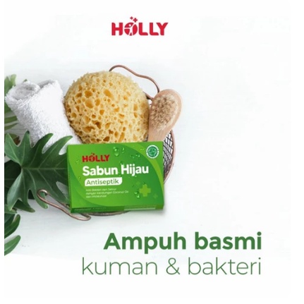 Holly Sabun Antiseptik  Hijau Box 40gr 60gr 80gr /  Antiseptik Anti Bakteri Jamur / Sabun