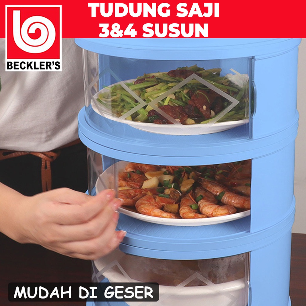 Rak Makanan Susun Meal Cover Penutup Makanan Tetap Hangat Tudung Saji 3/4 susun