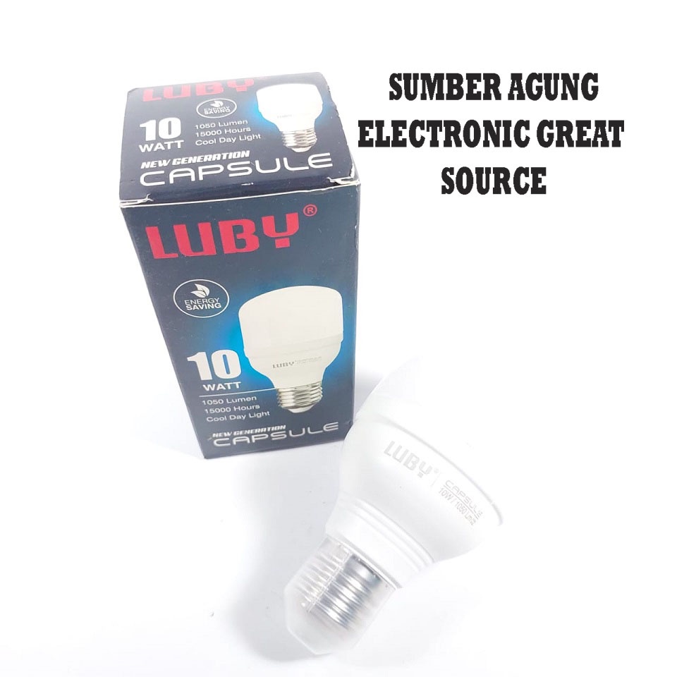 Luby Capsule 10W Lampu LED 10 Watt 1050 Lumen Bentuk Tabung