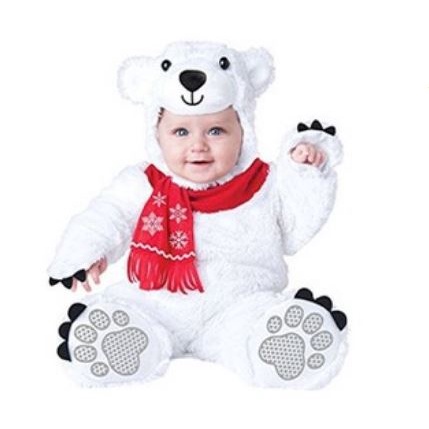 Costume  Baby Animals POLAR BEAR WHITE