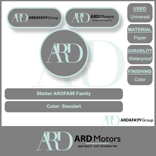 

Sticker Stiker ARDAFA Family Tahan Air