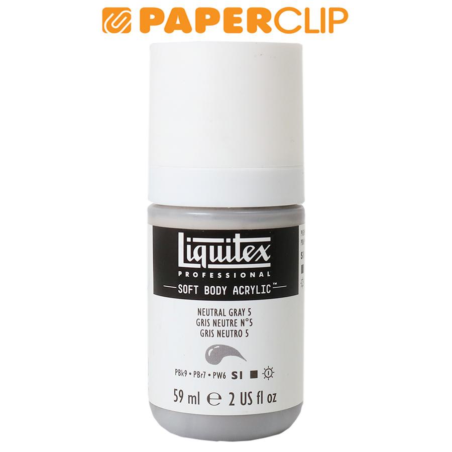 

ACRYLIC SOFT BODY LIQUITEX 59ML S1 1959599LQ NEUTRAL GRAY 5