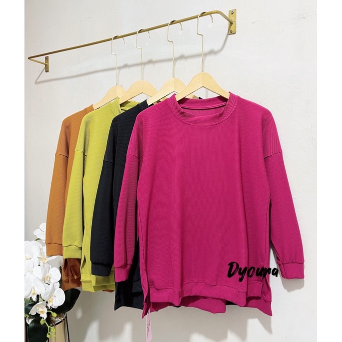 Atasan Knit Agnes Termurah / Atasan knit import / KELLEN TOP BY ALFASHION ATASAN BAHAN KAOS UNIQLO MELAR JUMBO  BIGSIZE TERLARIS