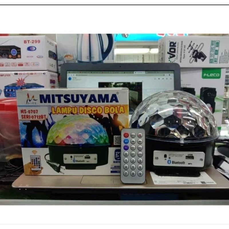 agisolshop  Lampu disco bola  / lampu disco mitsuyama MS0707 BLUETOOTH