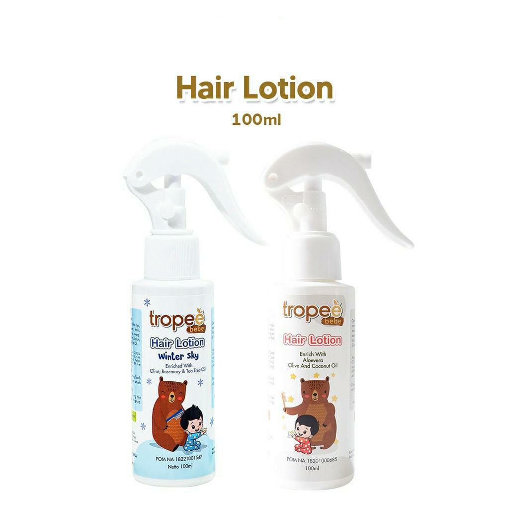 Tropee Bebe Lotion Rambut // Hair Lotion Original &amp; Winter Sky 100ml