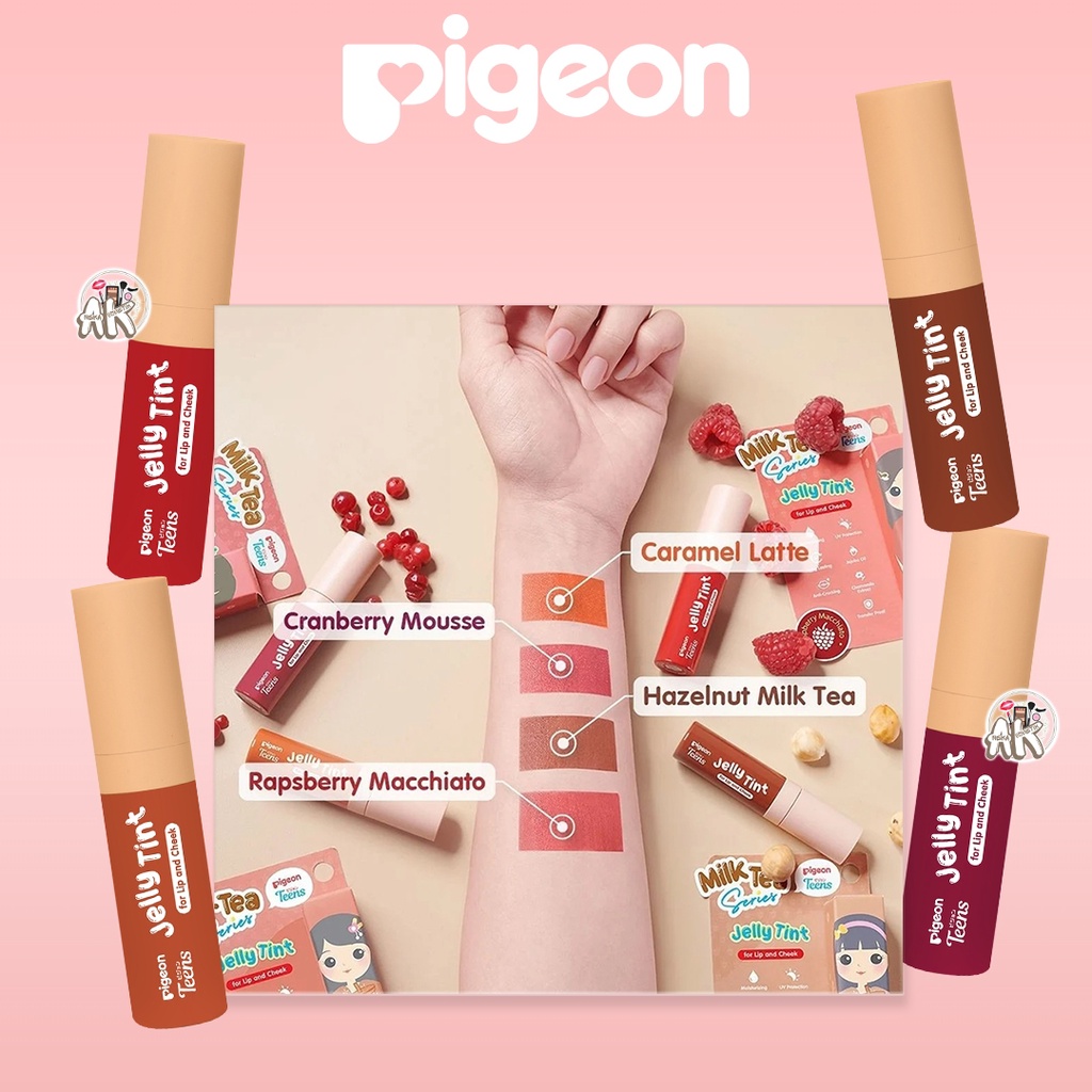 PIGEON LIP JELLY TINT / PIGEON LIP TINT ALL VARIAN / MILK TEA