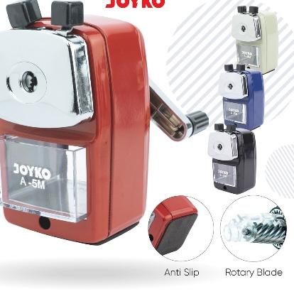 

[PRODUK 0CIKQ] Rautan pensil meja A5m Joyko Rautan putar JSQ