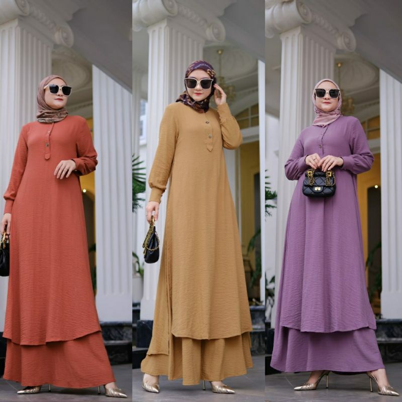 READY Alya Dress ORIGINAL by Fadiyah | Dress busui | dress ld 110 | dress casual