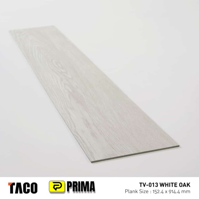 Tag Taco Lantai Vinyl 3Mm Wood Series Tv-013 White Oak