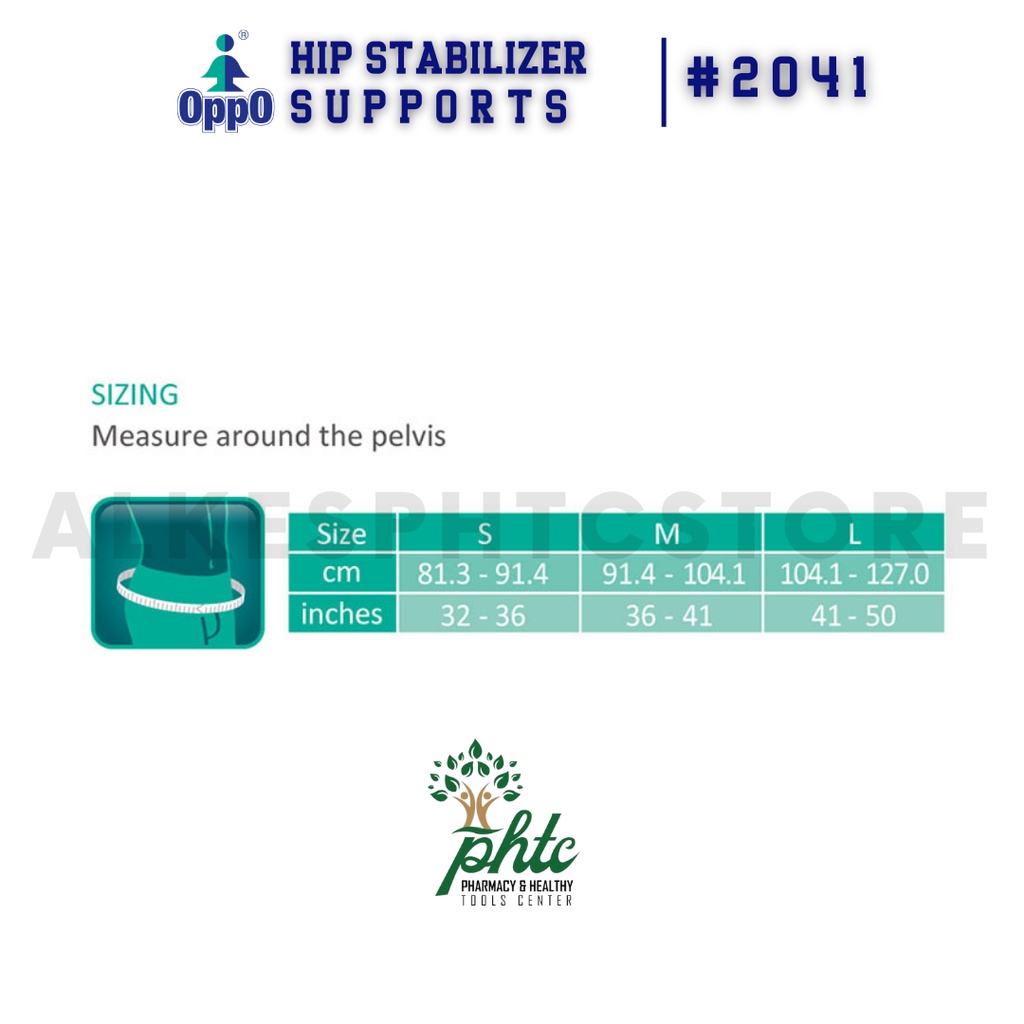 OPPO 2041 Hip Stabilizer Elastic l Penyangga Pangkal Paha l Bisa Digunakan Setelah Operasi l Bermanfaat Untuk Otot Pinggul Lemah