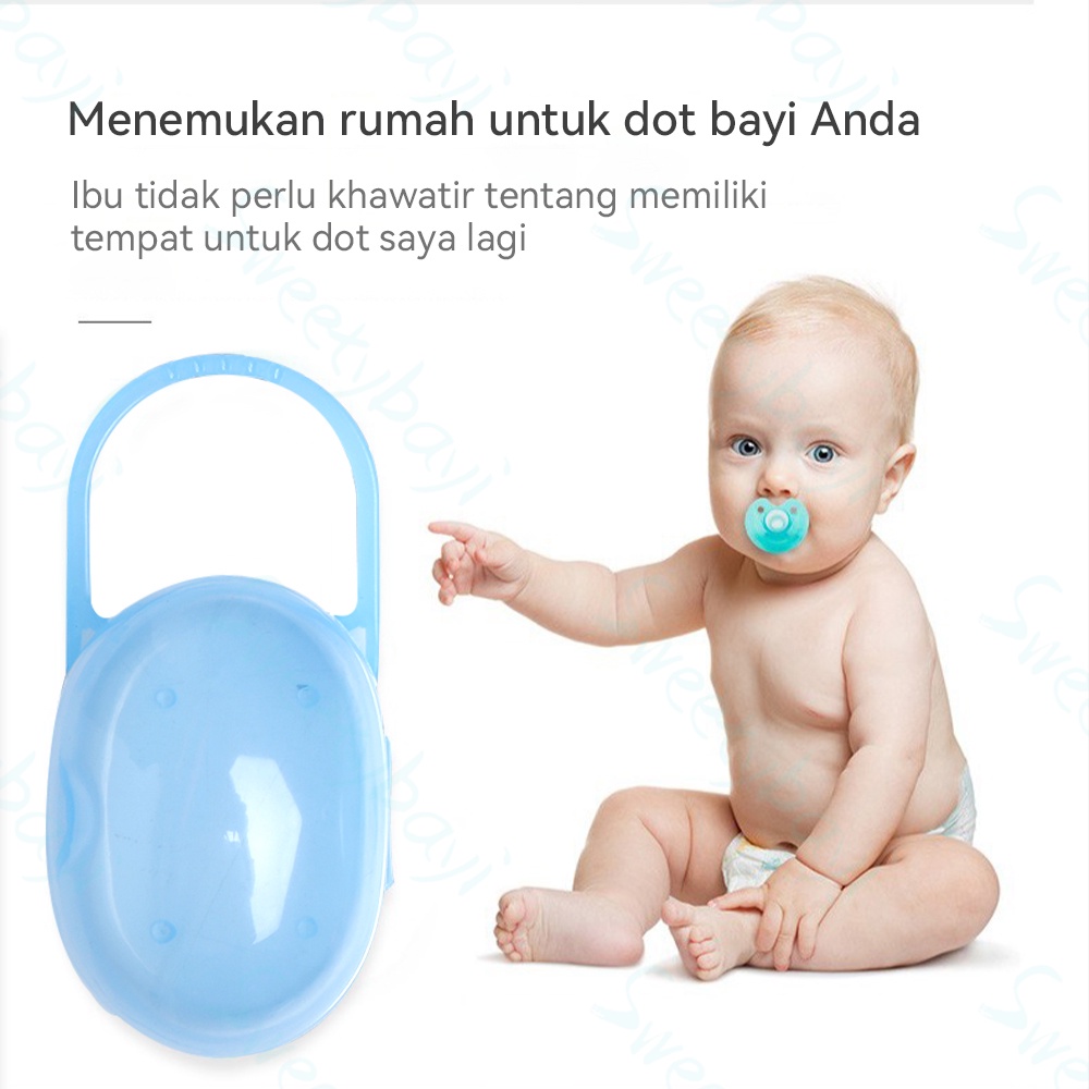 Sweetybayi Pacifier case kotak penyimpanan dot empeng bayi Wadah dot bayi