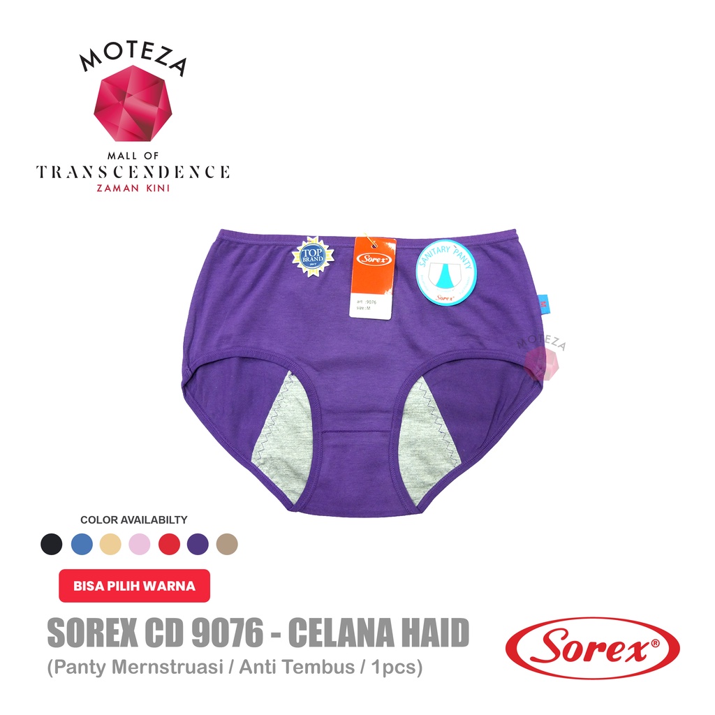 BISA PILIH WARNA Sorex Celana Dalam Wanita - CD 9076 - Sanitary Menstruasi Haid Panty