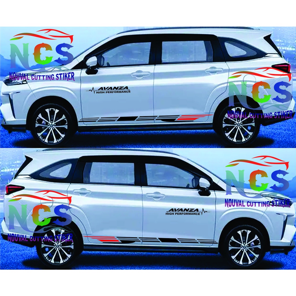 NEW CUTTING STICKER MOBIL AVANZA VELOZ STIKER MOBIL TOYOTA AVANZA VELOZ Toyota Avanza 2022