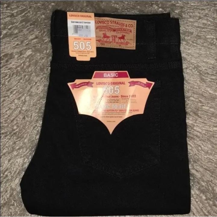 Celana Jeans Pria Panjang Standar Reguler Fit Terbaru Jumbo Big Size 27-44