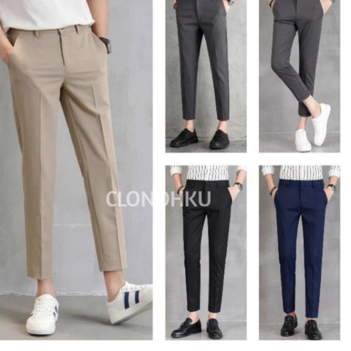 Chekout Celana Ankle Pants Pria - Celana kerja kantor - celana formal  - Celana Bahan Pria Dewasa Sl