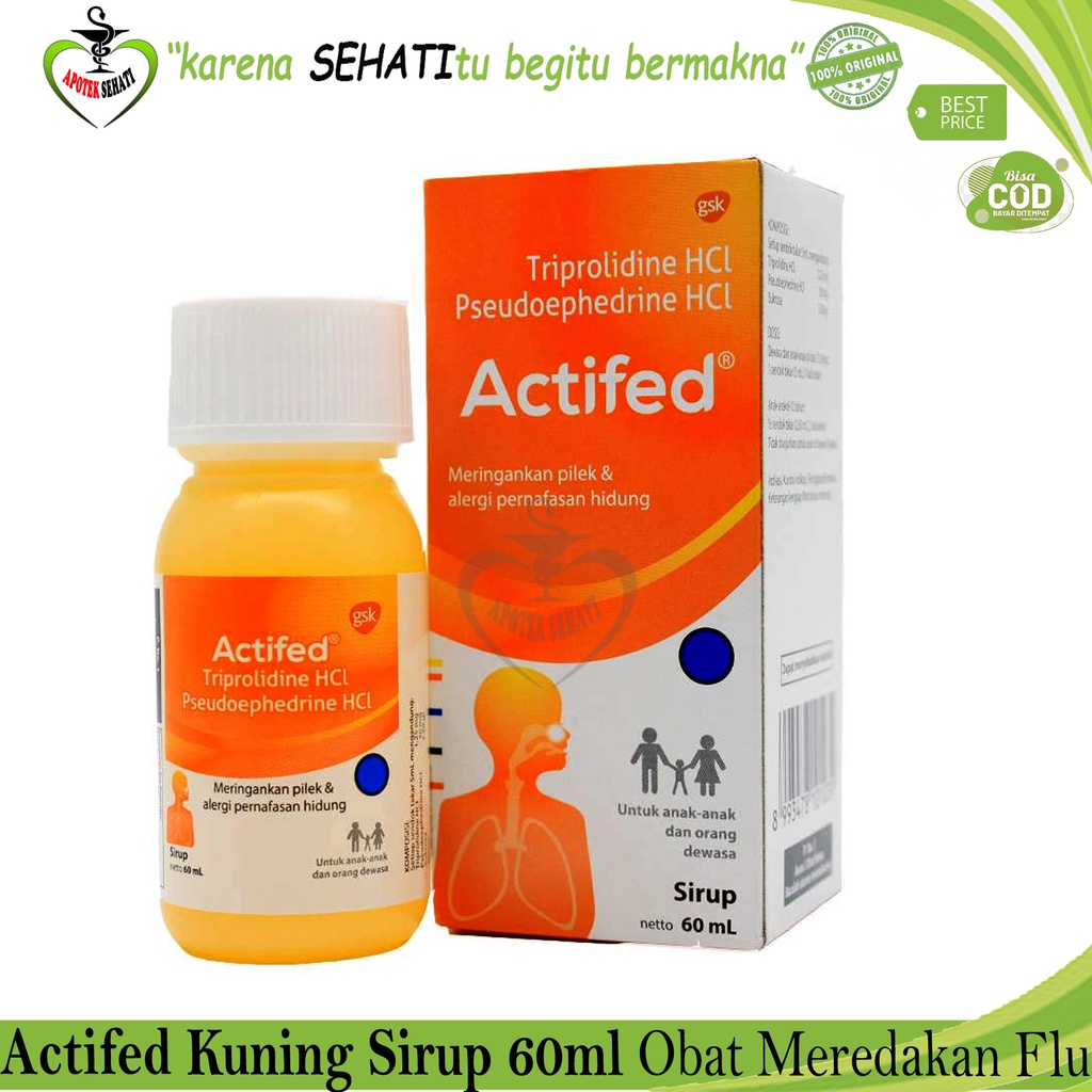 Actifed Merah 60ml Obat Batuk pilek Ampuh