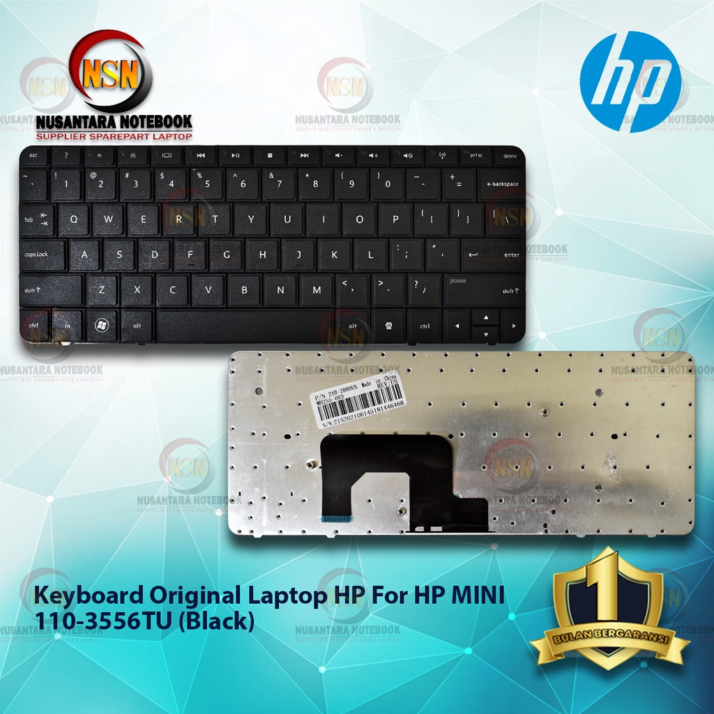 Keyboard Original Laptop HP MINI 110-3556TU BLACK