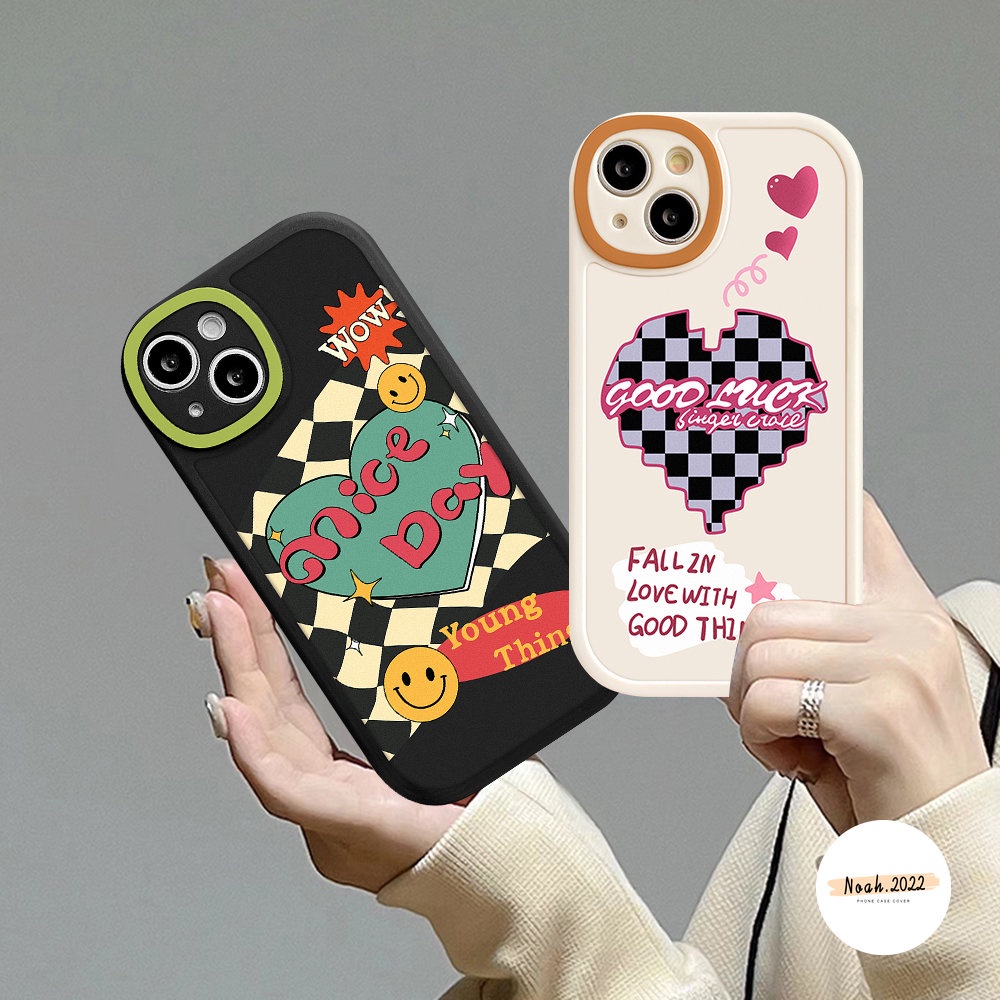 Soft Case Redmi 9T 9A 9 9C NFC 10 10C 10A Note 11Pro Plus 8 9 9s 10 10s 11 11s 10Pro 9Pro 8Pro Mi 12 11 Lite 11T Pro PO CO M3 X3 NFC Love Papan Catur Telepon Kubus Lurus Sarung