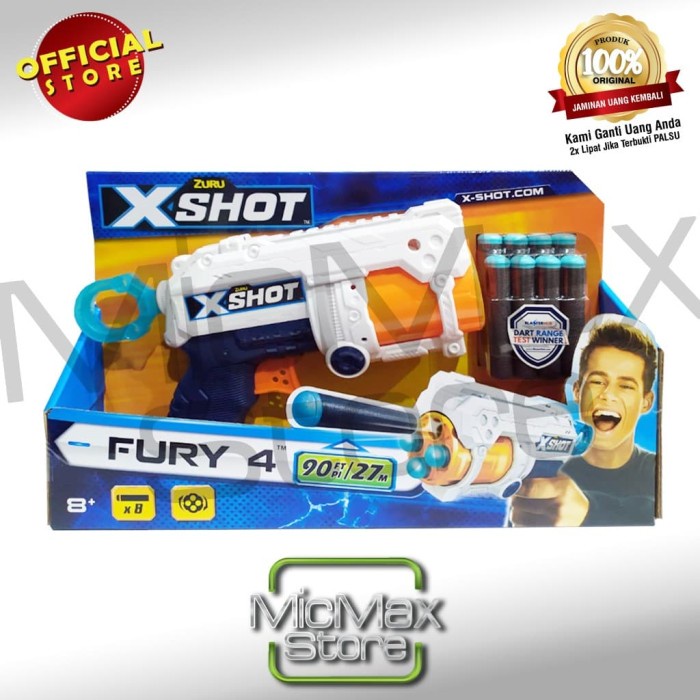 Zuru Xshot X Shot Fury 4 Mainan Blaster