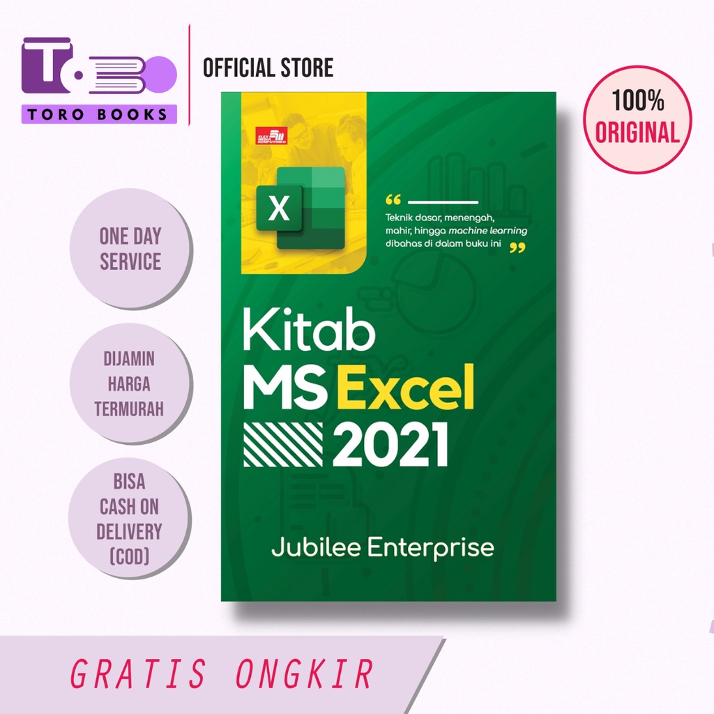 Buku Kitab MS Excel 2021 -Jubilee Enterprise