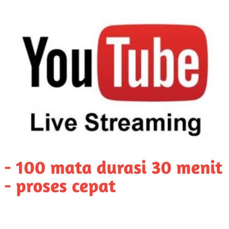 YOUTUBE LIVE STREAMING 30 MENIT
