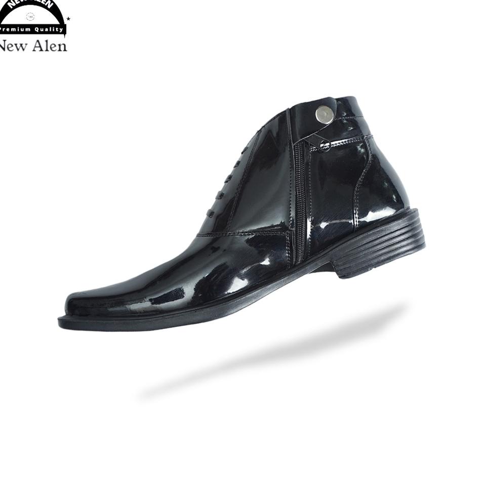 ゞ Sepatu PDH Pria Kulit Asli Sepatu PDH Polri Satpam | R2 ヺ