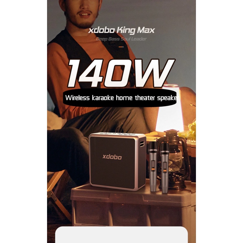 XDOBO KING MAX 140W Speaker Bluetooth -Portable Speaker