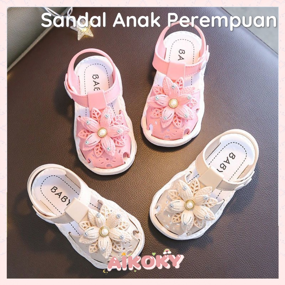 Aikoky Sandal Anak Perempuan Sandal Anak Bayi Lembut Lucu