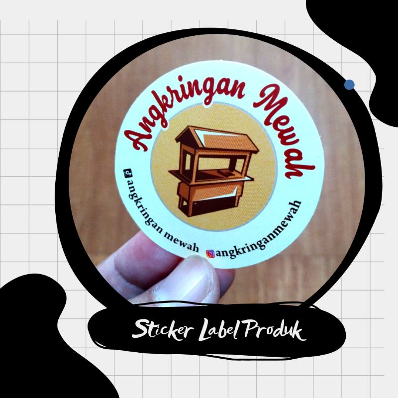 

sticker label Produk makanan / cemilan / brand