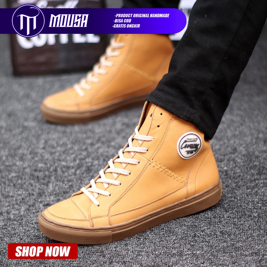 Sepatu Formal Kulit Asli Pantofel Kerja Kantor Pria Mousa Dante High