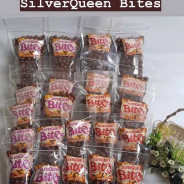 

Star 12.12 Silverqueen bites almond . Mede snack kiloan ready stok !!!