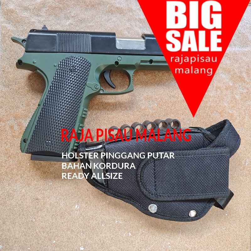 HOLSTER KANVAS GLOCK RVLVER DADA / SARUNG PISTOL DADA SARUNG PINGGANG