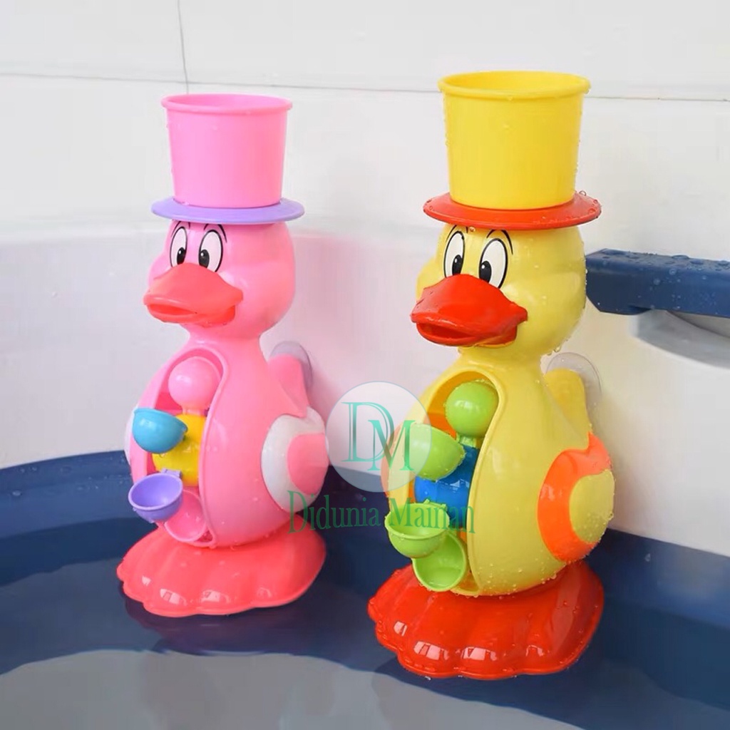 Mainan mandi anak bayi karakter bebek kincir air duck bath toys
