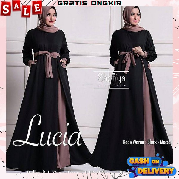 Gami Ibuk Busui Pesta Elegan Gsmis Muslim Buat Lebaran Modern Gmis Dewasa Jumbo Remaja Putih Hitam G