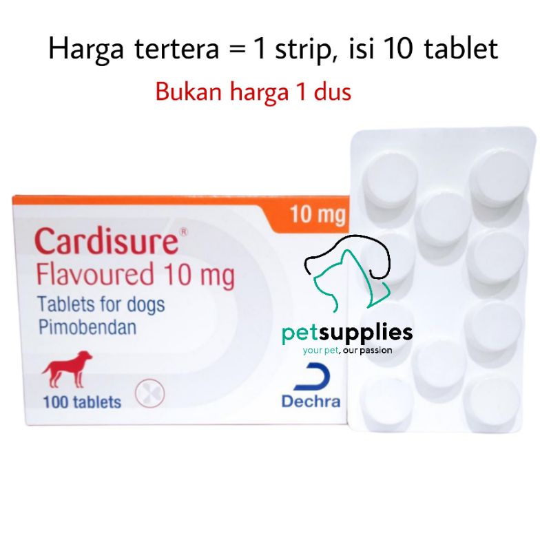 Cardisure 10 mg for dogs sama dengan vetmedin