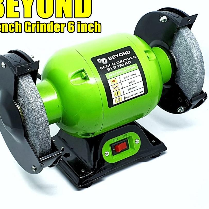 Murah Meriah BIGPRO mesin gerinda poloes grinding duduk 6 inch Bench grinder 6" 250watt