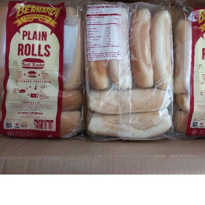 

Roti hotdog plain/polos dan Wijen 6pcs