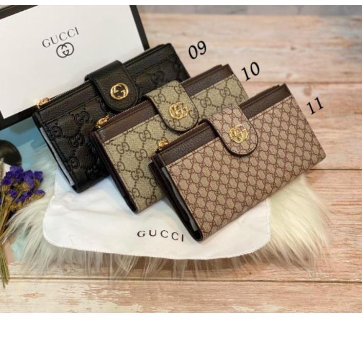 ■■■ Dompet Panjang Lipat Kancing Resleting 2 Wanita Free Box