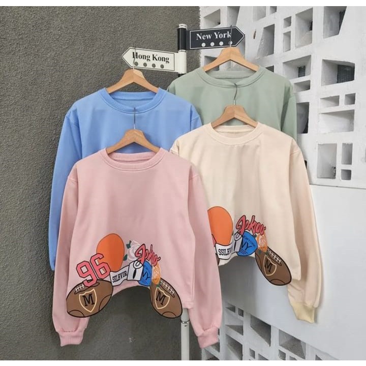 Sweater Wanita Berkualitas - 96 M rugby croope
