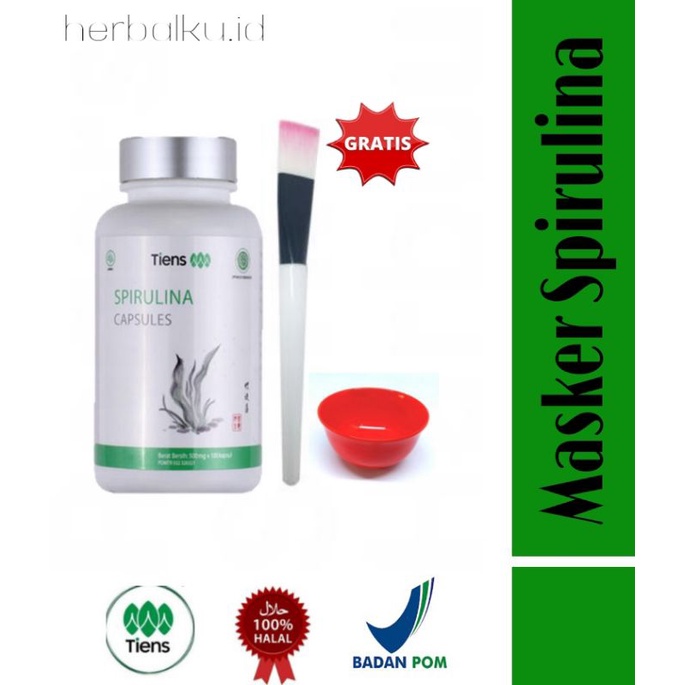 Spirulina Masker Original Indonesia-Spirulina enceran asli herbal