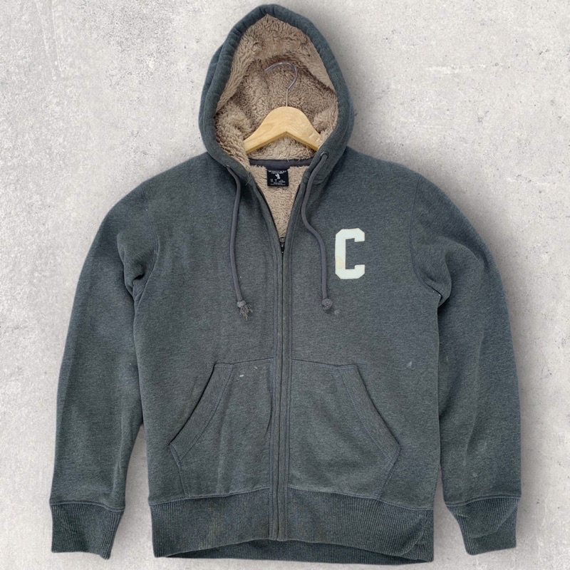 Hoodie C logo inner sherpa WHO.A.U California