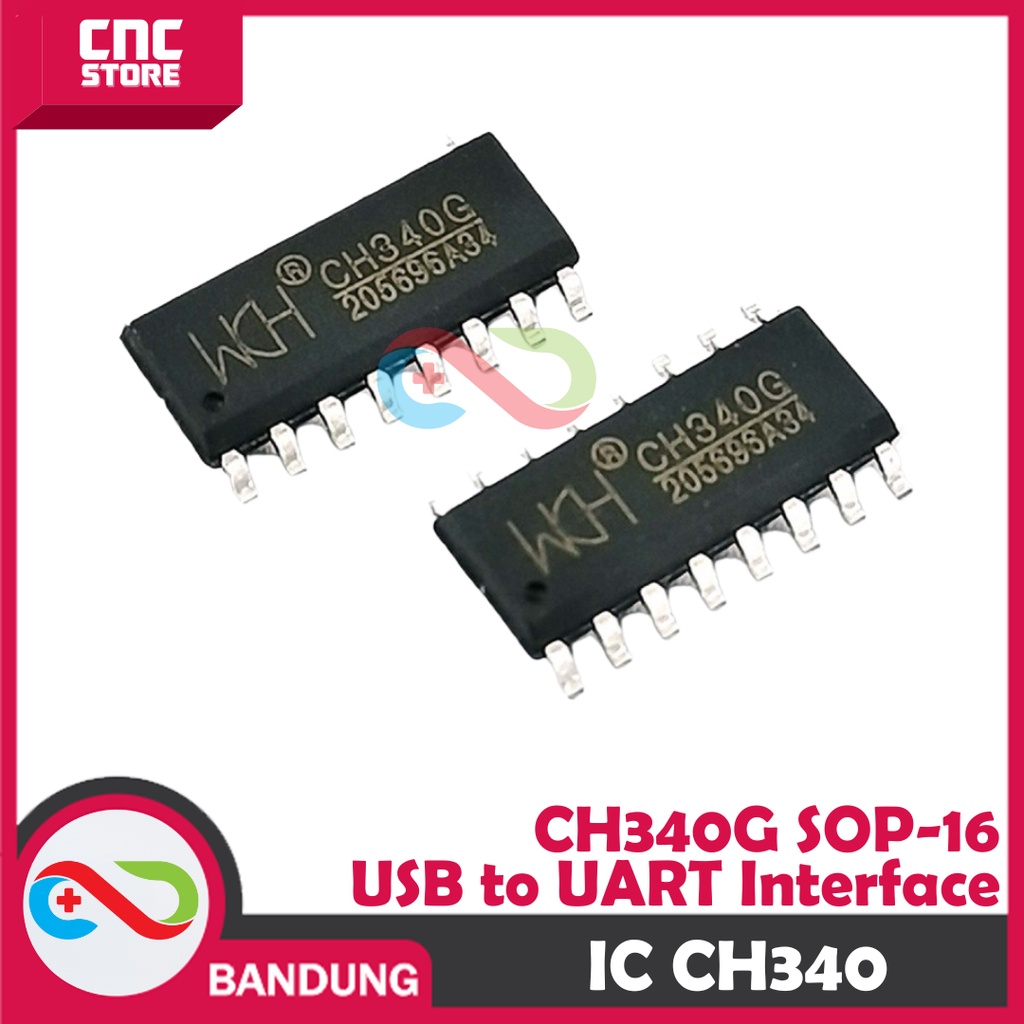 IC CH340 SMD CH340G USB SERIAL TTL UART RS232 CHIP CH 340 SOP16