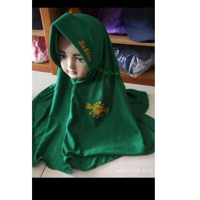 Kekinian - Jilbab NU  bordir nama  jilbab logo Nu