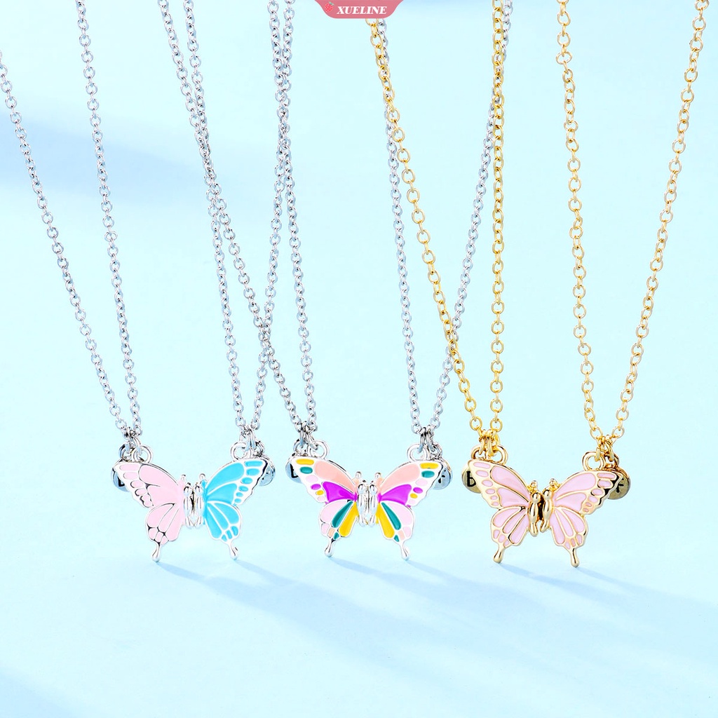 Baru super fairy tale girl dream butterfly pendant Kalung Perempuan Tulang Selangka Rantai Populer Kalung [ZXL]