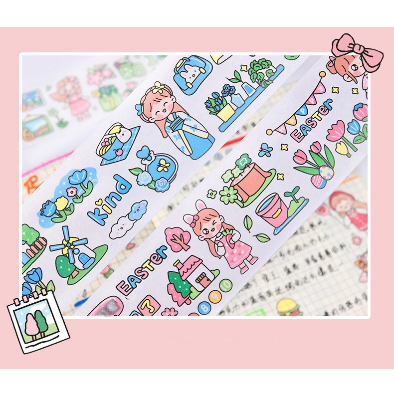 

GEM - SELOTIP KERTAS WASHITIPE MASKING SELOTIP LUCU SELOTIP KARTUN TAPE KARTUN SOLATIP KERTAS SELOTIP ANIME STIKER KERTAS STIKER MEMO