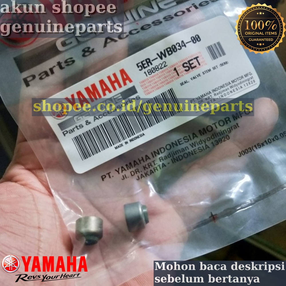 SIL SEAL KLEP JUPITER Z 110CC 2003-2009 BURHAN ORIGINAL YAMAHA ORIGINAL YAMAHA